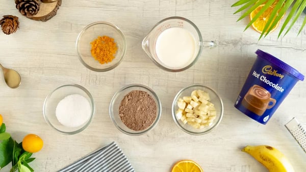 Banana & Orange Zest Hot Chocolate Step 1
