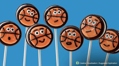 Basketball Face OREO Cookie Pops