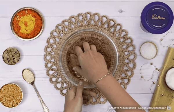 Chocolate Madhura Seva Step 1