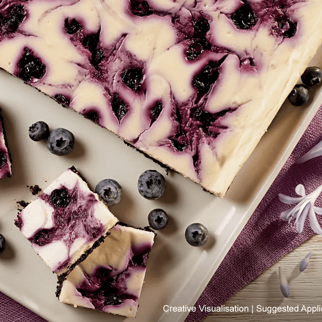 Blueberry-Swirl Oreo Cheesecake