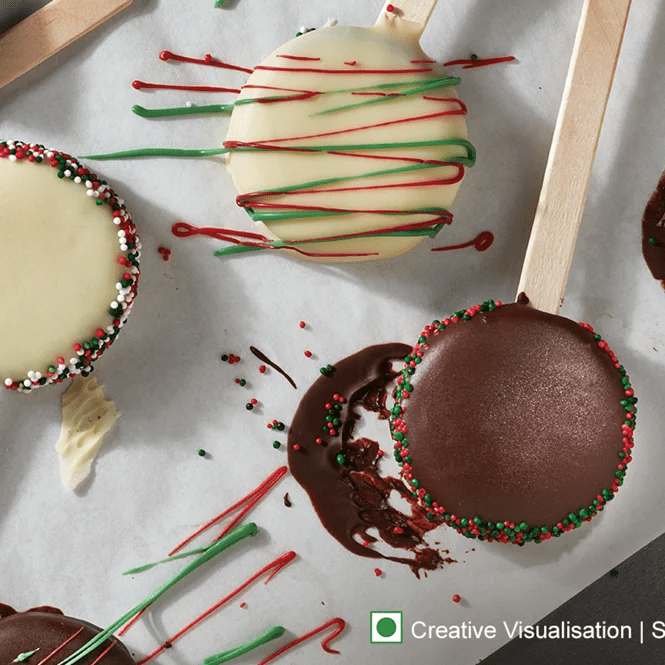 Holiday Oreo Cookie Pops