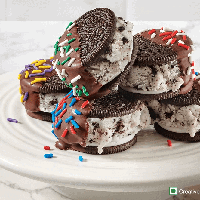 Oreo Game Day Mini Ice Cream Sandwiches