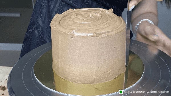 Eggless Strawberry Chocolate Cake Step 9