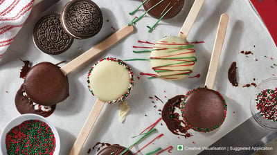 Holiday Oreo Cookie Pops