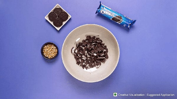 Oreo Caramel Popcorn Recipe Step 1