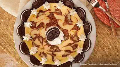 Oreo Dulce de Leche Cheesecake Pie