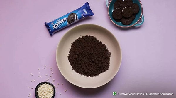Oreo Ice Cream Tart Step 1