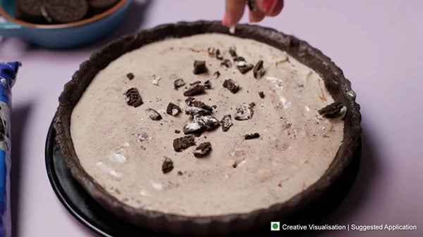 Oreo Ice Cream Tart Step 5