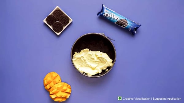 Oreo Mango Cheesecake Recipe Step 6
