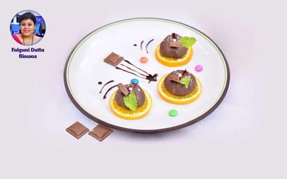 Spicy Orange Chocolate Sandesh