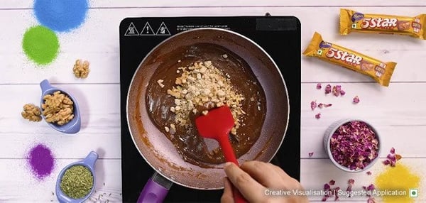 Thandai Chocolate Fudge Step 2