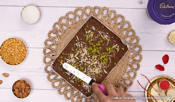 Chocolate Mysore Pak Step 6