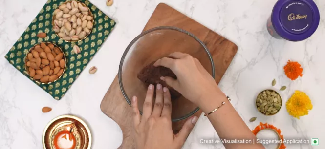 Chocolate Balushahi Step 3